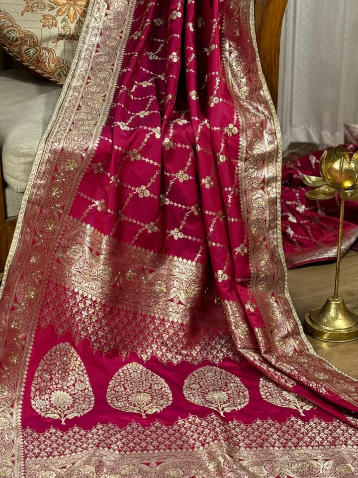 The Maharani's Rose - Rajvastra (राजवस्त्र) : The Magenta Masterpiece
