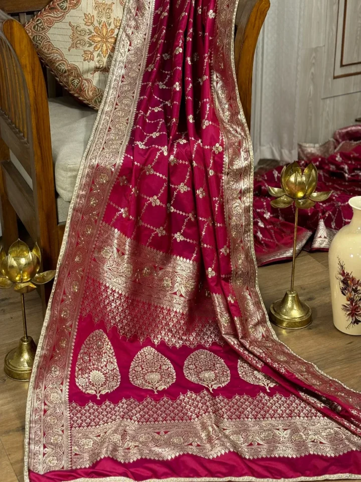 The Maharani's Rose - Rajvastra (राजवस्त्र) : The Magenta Masterpiece